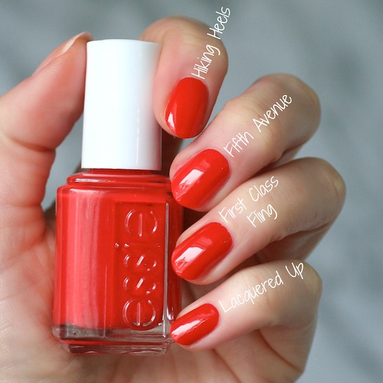 Essie Resort 2018 Collection Swatches Review And Comparisons Join The Club And I Ll Have Another Are Standouts From This Collection For Me Do Really Like How Poppy Red Pairs With Grey Blue Nail