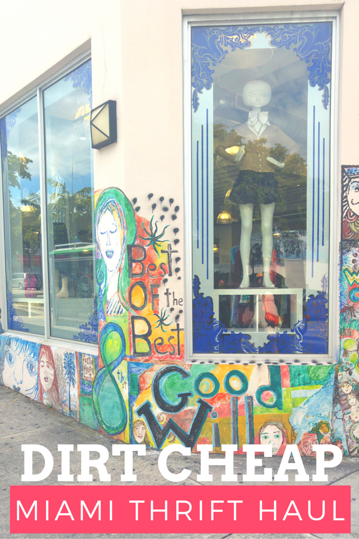 Dirt Cheap Miami Thrift Haul Thriftanista in the City