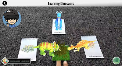 Augmented Reality Learning Dinosaurs