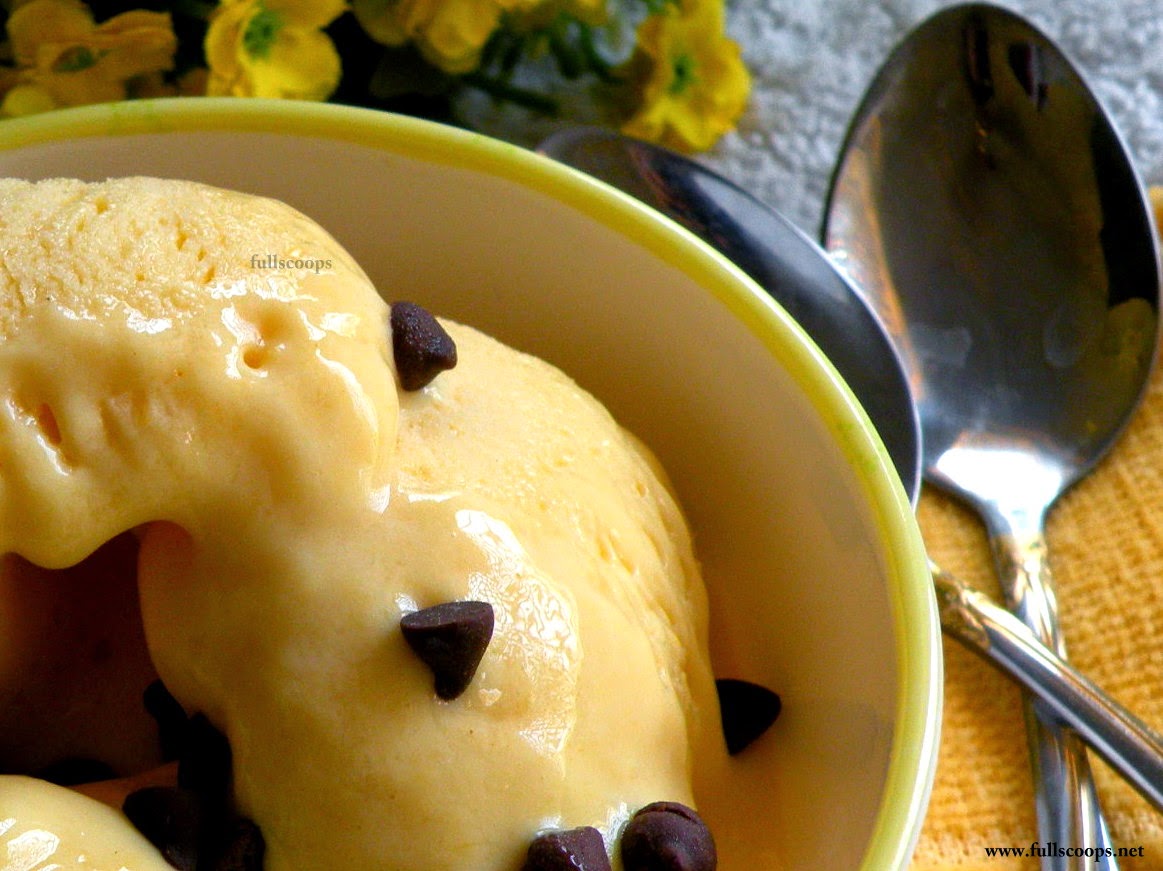 Mango Ice Cream / Homemade Mango Ice Cream ~ Full Scoops - A food blog ...