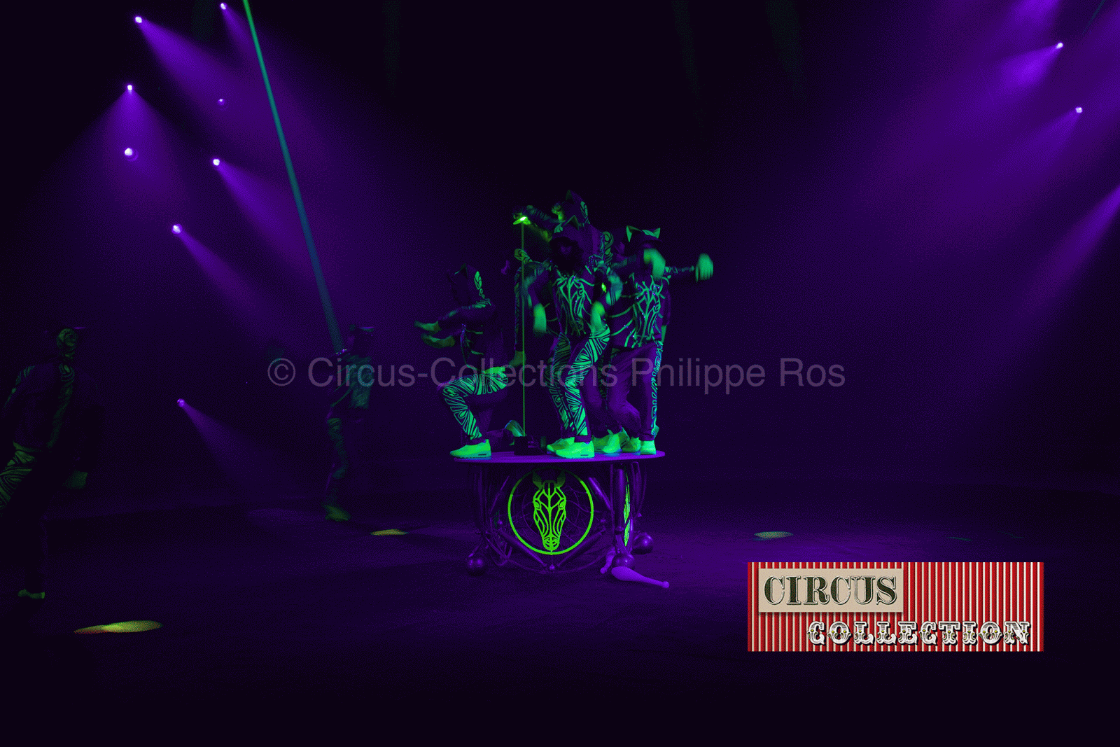 Circus Théater Bingo eb costumes fluorescents 