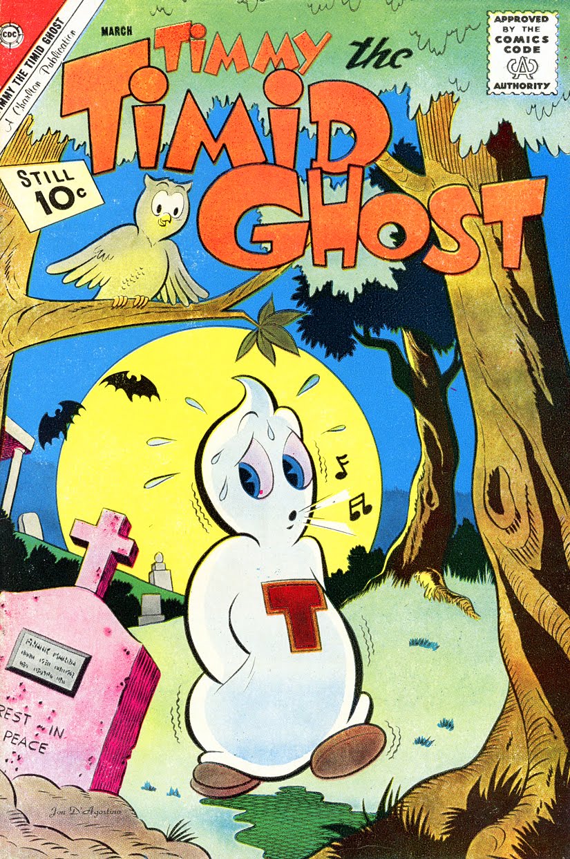 Timmy Le timide Ghost #1 COMIC BOOK ~ Charlton 1967 ~ Bon état 