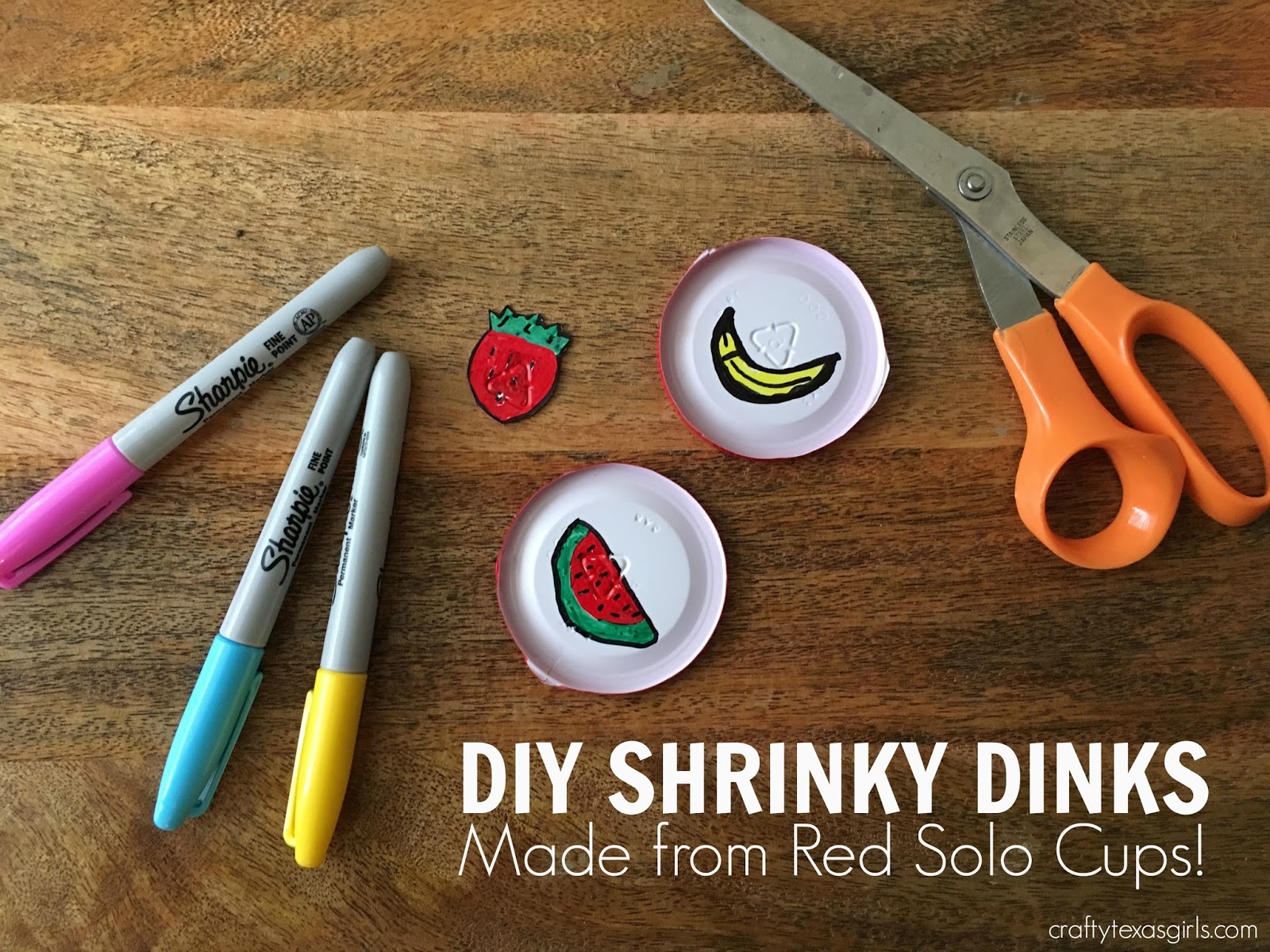 Plastic Cup Shrinky Dink Ornaments