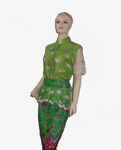  Model  Baju Batik Wanita Setelan Rok  Kebaya Brokat 