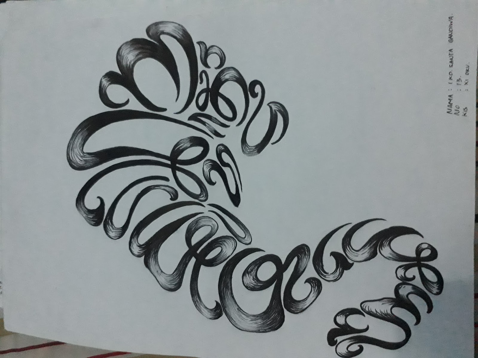 Rajegang Basa Baline KALIGRAFI AKSARA BALI