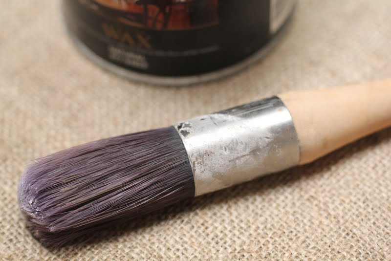 clean wax brush