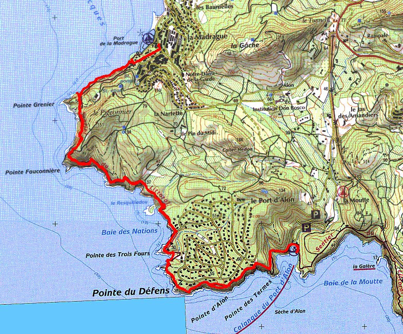 Le sentier des Douaniers St Cyr sur mer|