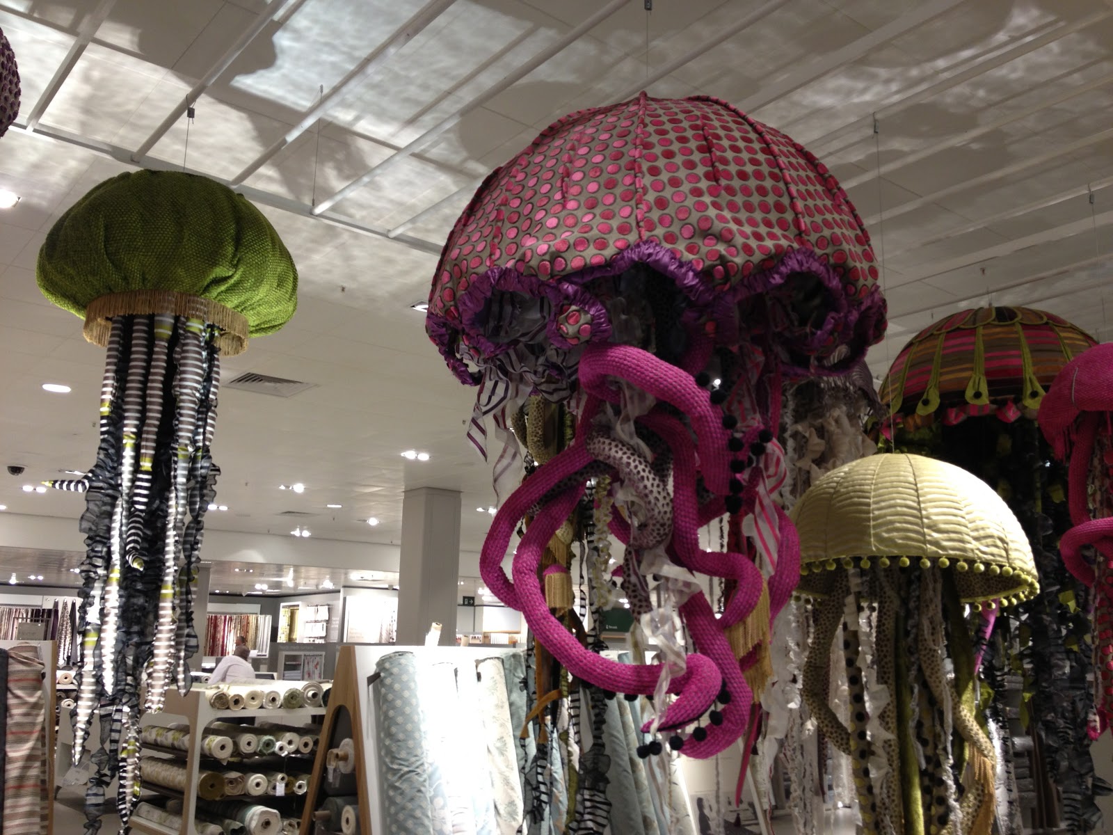 DM Design John Lewis, Cheadle... What a great Fabric display!