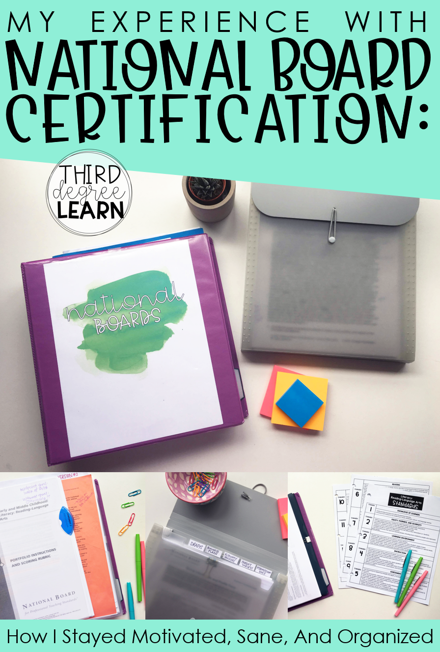 My Experience with National Board Certification ThirdDegreeLEARN