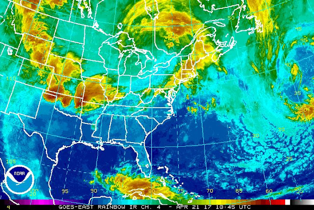 Tropical Storm Arlene Satellite Image