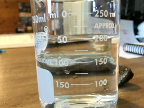 Volume of water Volume of water