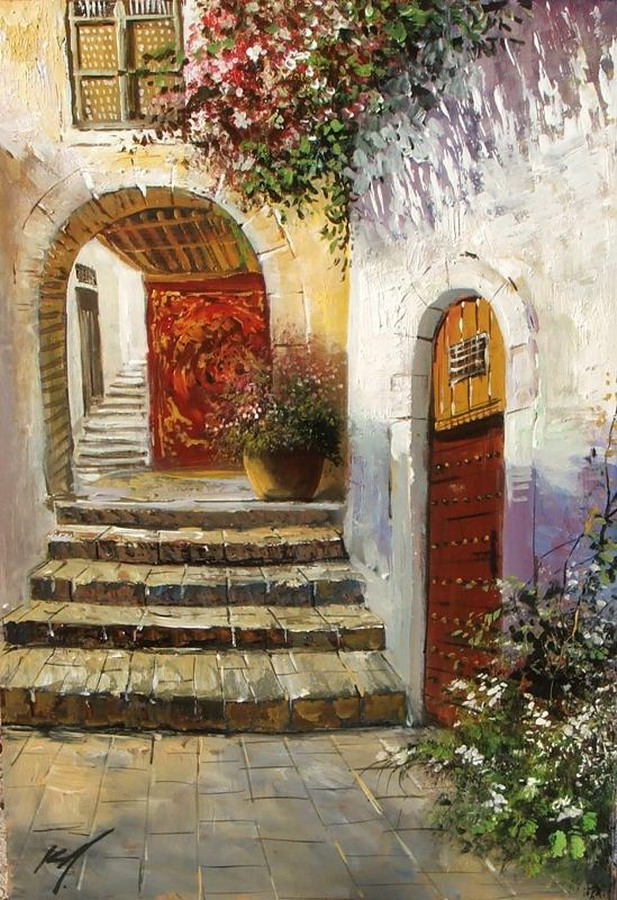 Pintura Moderna y Fotografía Artística : Más cuadros de fachadas