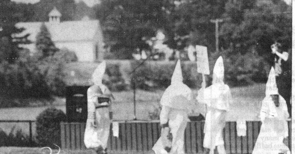 that time the klan turned up at exeters race unity day maine kkk flyers