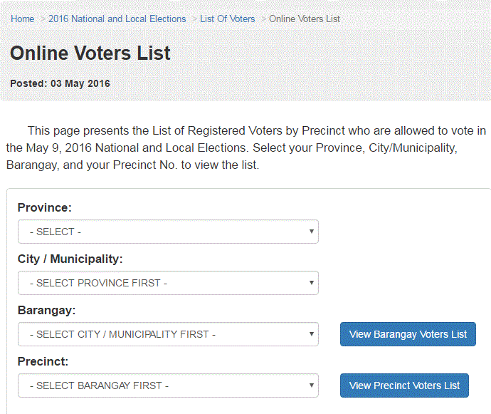 COMELEC Precinct Finder How to Find your Precinct All I Can Handle