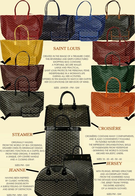 Goyard Saint Louis Pm Bag In Classic Colors