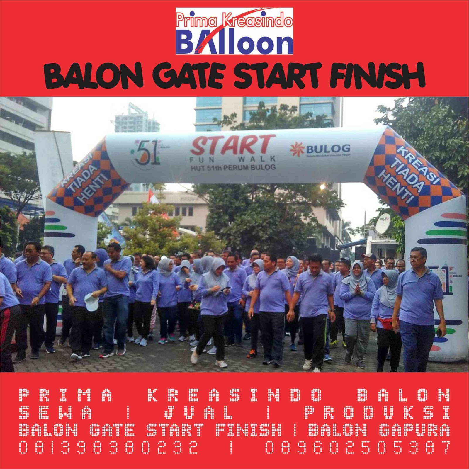 PRIMA KREASINDO BALLOON: Balon gate start finish DKI