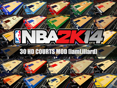 30 Courts Mod Pack for NBA 2K14 PC