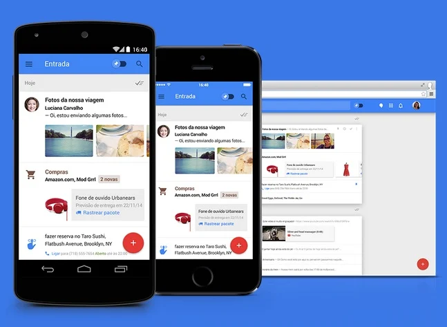 Nova caixa de entrada do Gmail