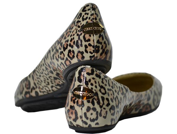 jimmy choo leopard print flats