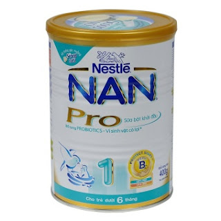 Giá bán thấp nhất: Nan Pro 1 được bán từ 337.000 đồng cho hộp 800gr.