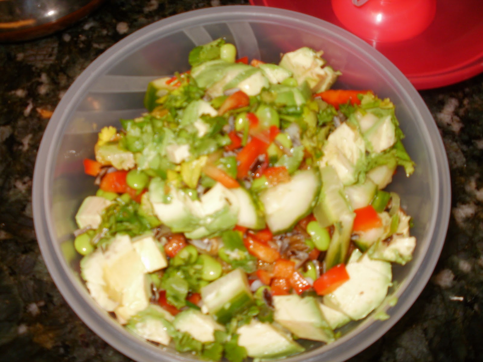 Mediterranean Salad with Edamame