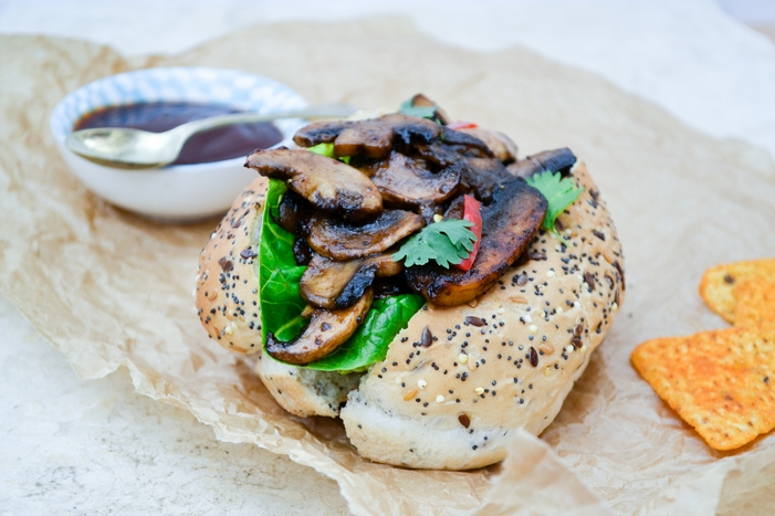 Vegan BBQ 'Shroom Buns