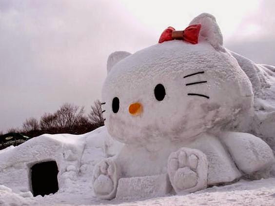 Gambar Hello Kitty Salju Wallpaper Hd Animasi Bergerak Hello Kitty Snow Animasi Bergerak