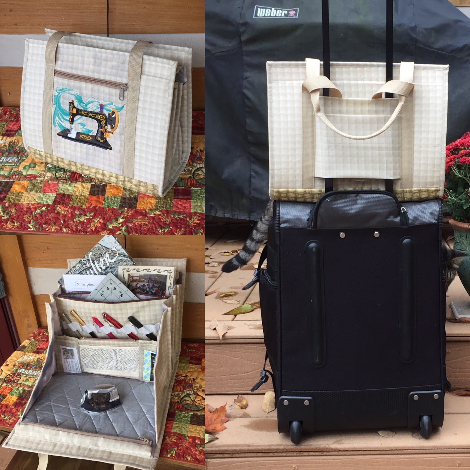 Quiltessa Patchwork palette Carry all bag. Pattern on Craftsy soon!