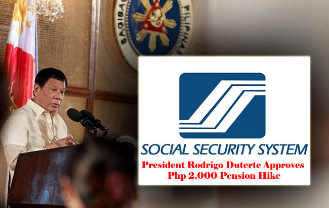 Good news to all SSS pensioners! President Rodrigo Duterte Approves Php 2,000 Pension Hike