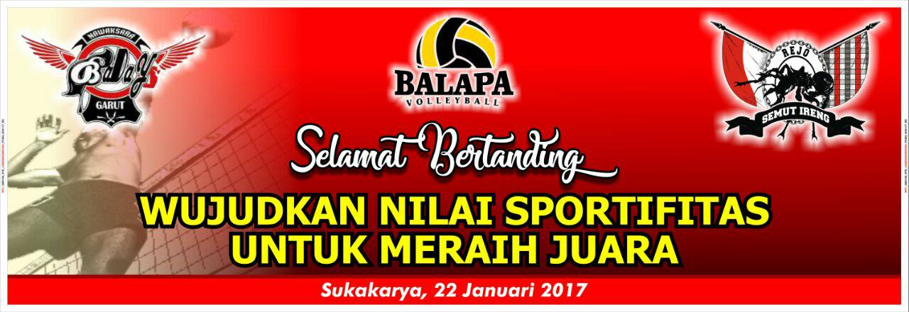 Spanduk Turnamen Bola Volly kumpulan contoh spanduk