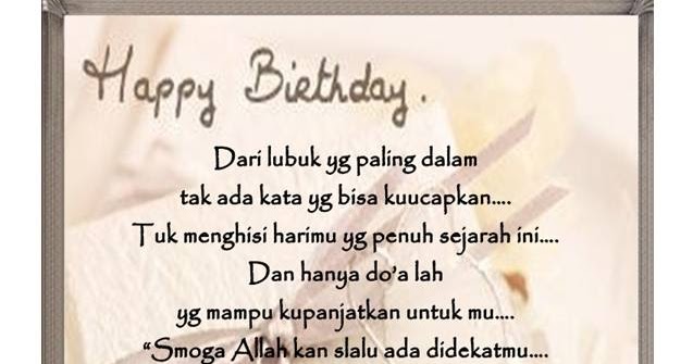 Ucapan Ultah Buat Teman Rasa Pacar - Contoh Fam