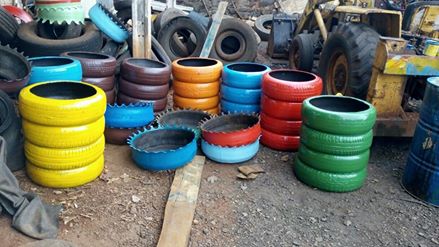 Iretama: Prefeitura encontra utilidade para pneus descartados