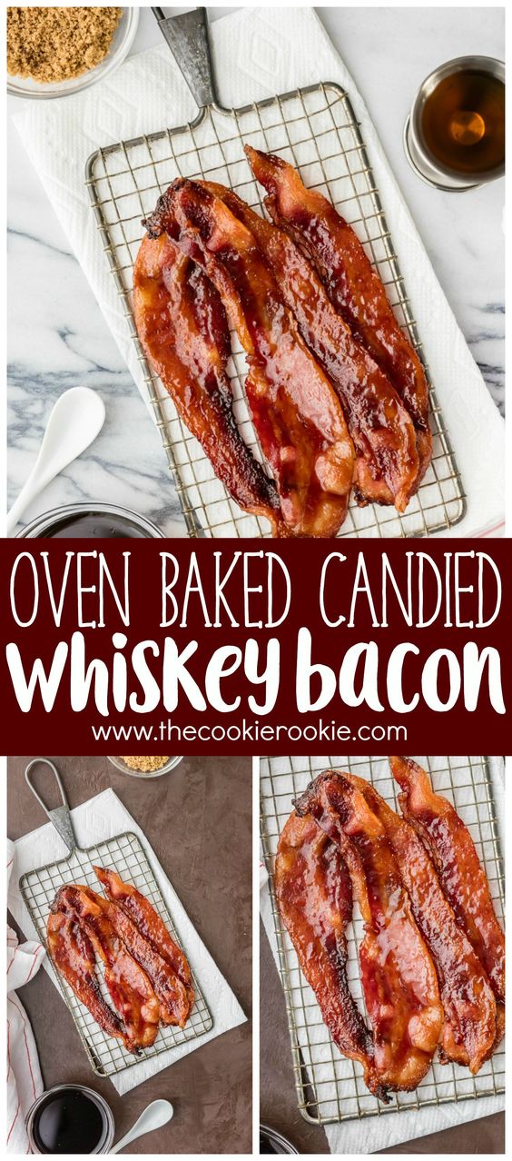 OVEN BAKED CANDIED WHISKEY BACON Foodandcake789