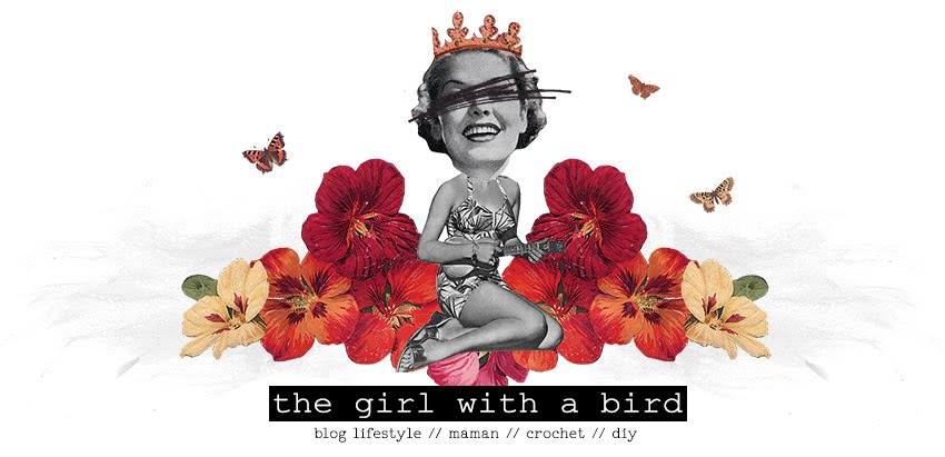 the girl with a bird