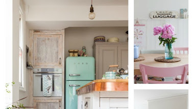 Casa familiar con aires vintage y escandinavos