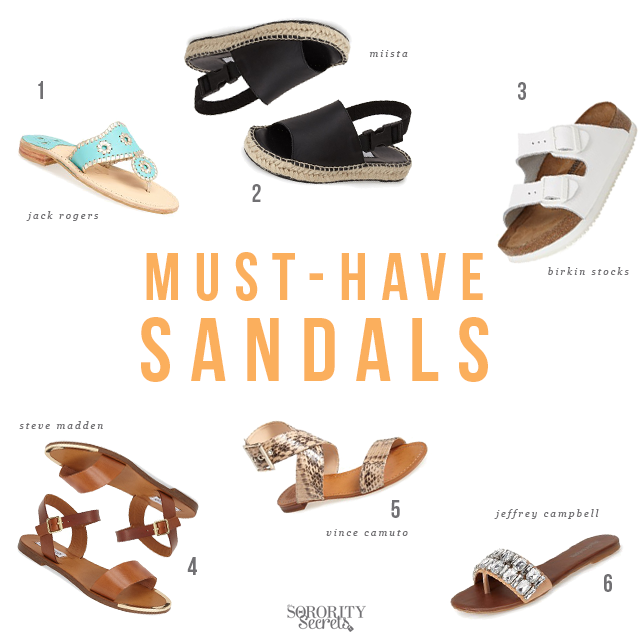 The Sorority Secrets: Must-Have Sandals
