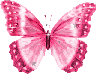 Gif de borboleta rosa