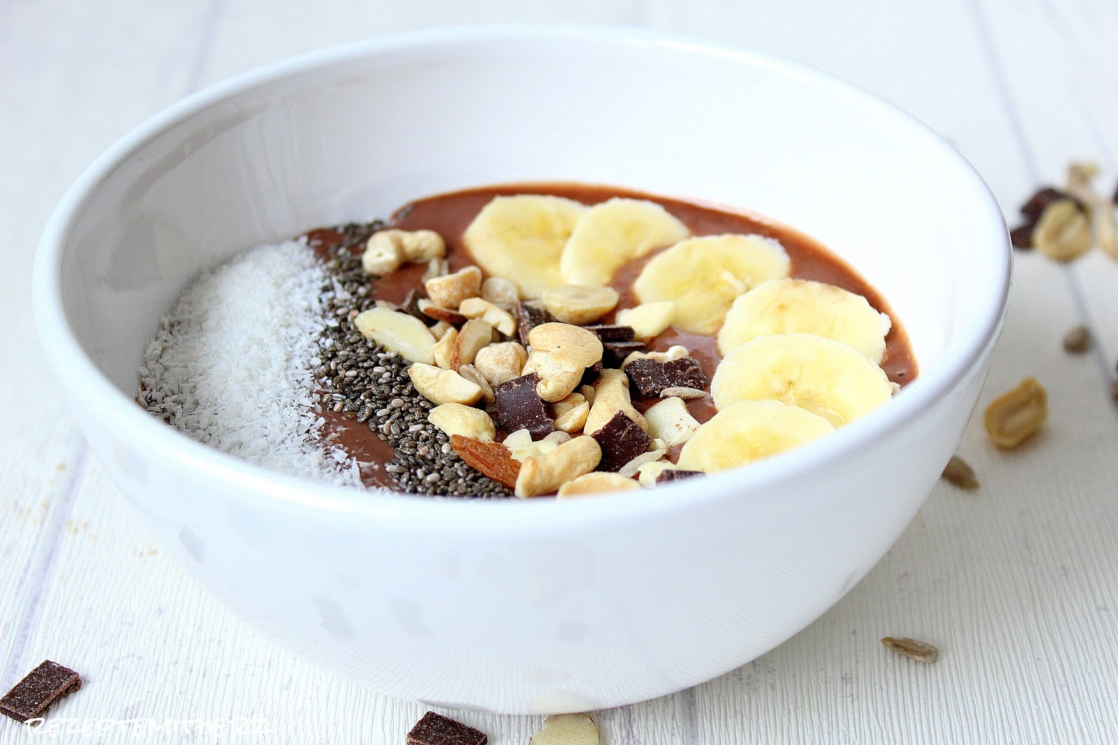 Rezepte mit Herz: Schoko - Bananen - Smoothie - Bowl
