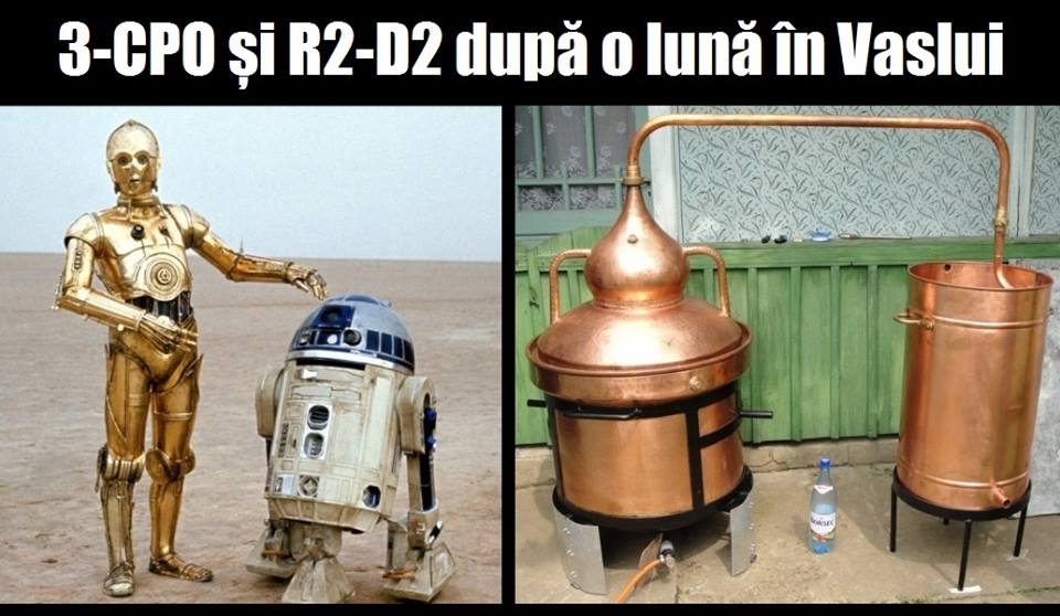 3-CPO si R2-D2 Dupa o luna in Vaslui