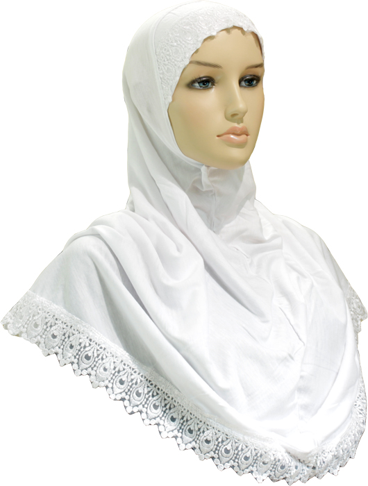 white hijab