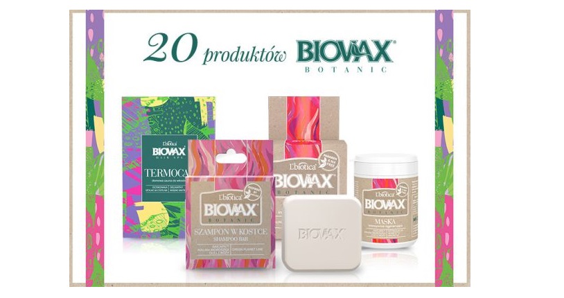 Wygraj 1 z 20 zestawów produktów do pielęgnacji włosów BIOVAX Botanic! Konkurs