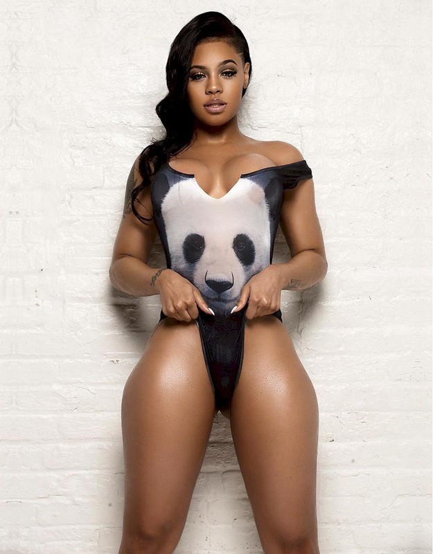 Sexy model panda supreme is wearing a panda swimsuit in these pics and that...