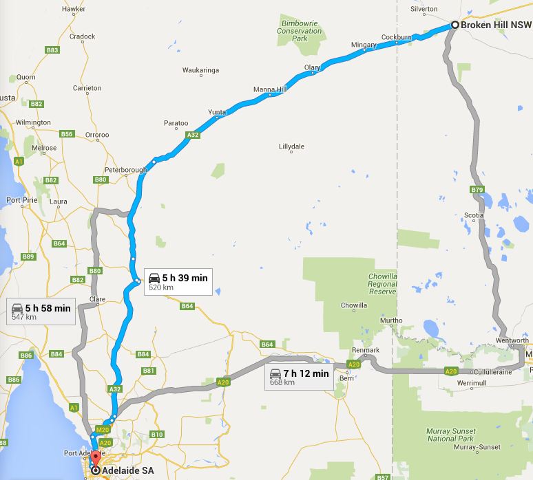 Ray's Retirement Broken Hill to Adelaide