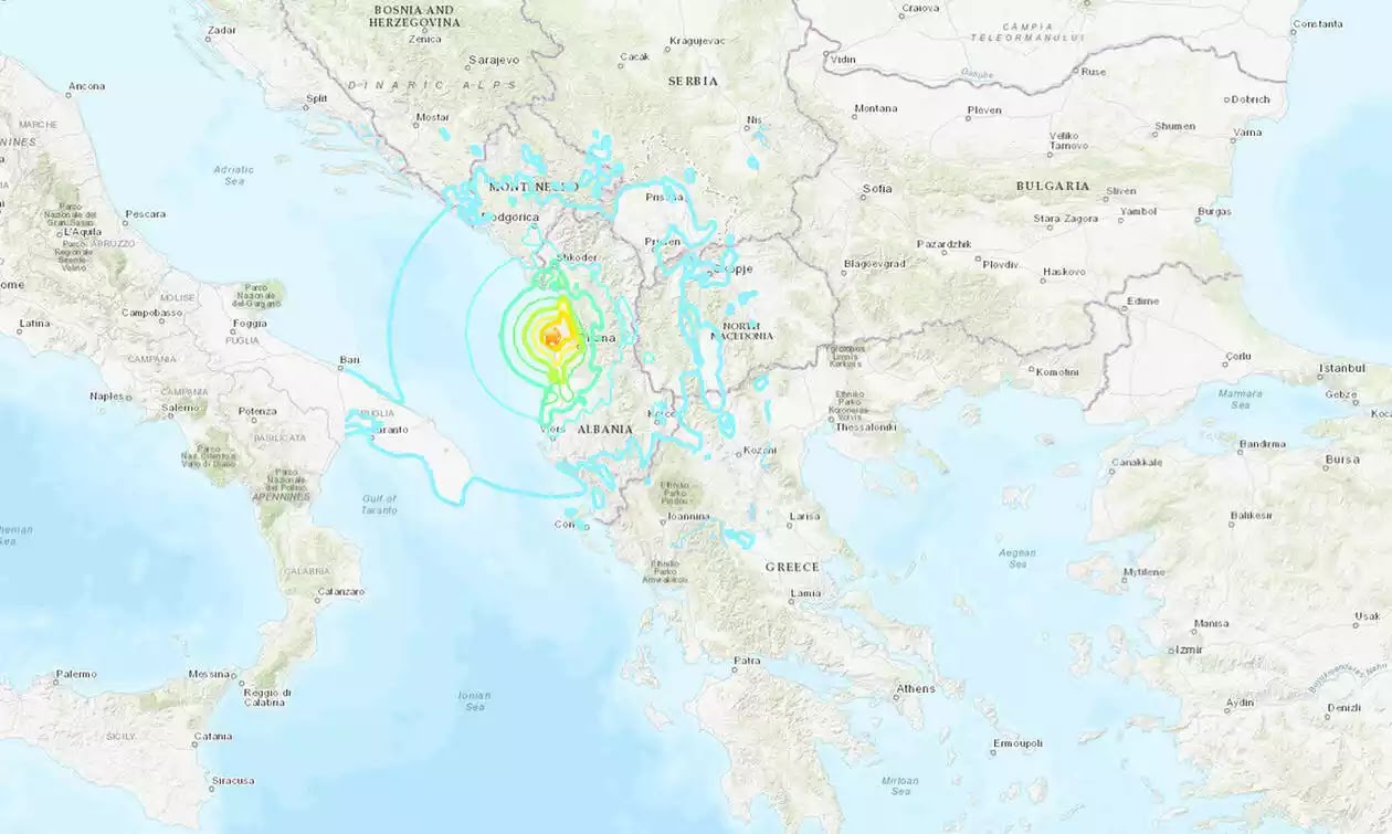 Ισχυρός σεισμός 6,4 Ρίχτερ στην Αλβανία - Αισθητός και στην Ελλάδα Ισχυρός σεισμός 6,4 Ρίχτερ στην Αλβανία - Αισθητός και στην Ελλάδα