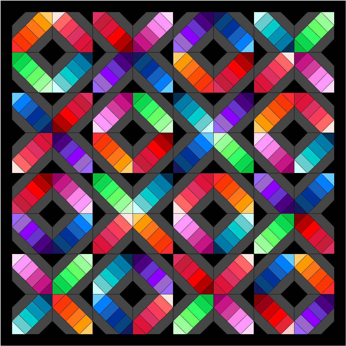 UpStairsHobbyRoom Rainbow Stacks Quilt Pattern