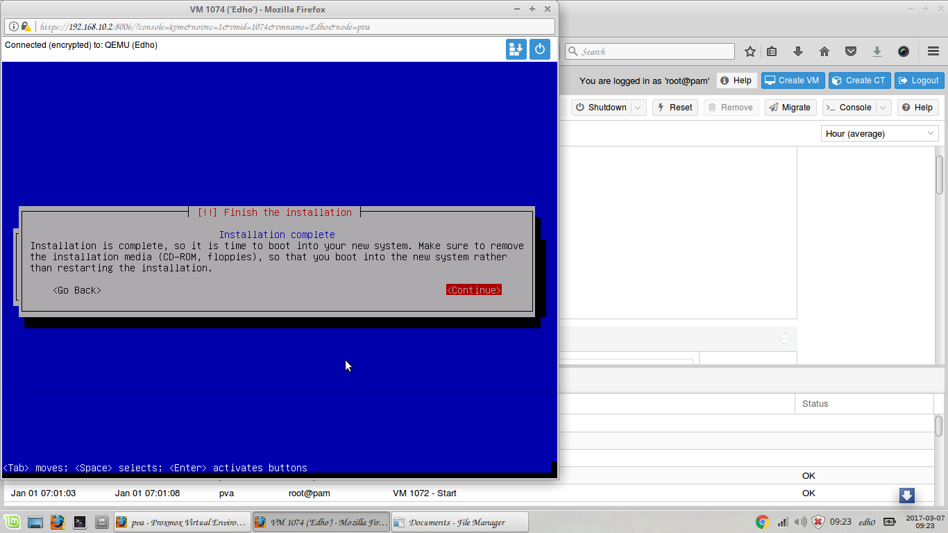 Shutdown reset