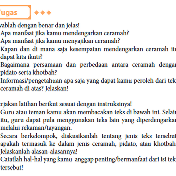 Persamaan Ceramah Pidato Dan Khotbah Himpunan Soal