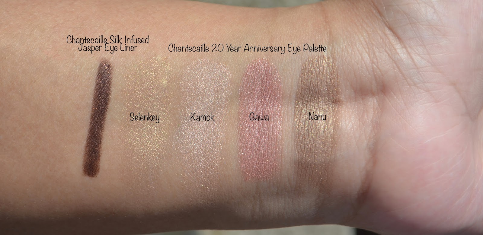 Chantecaille 20 Year Anniversary Eye Palette swatches