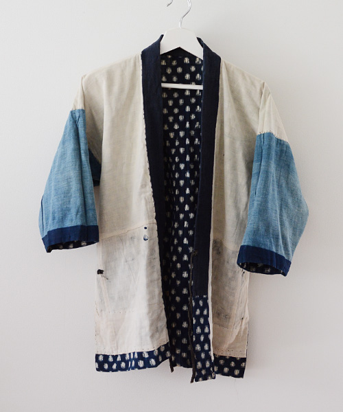 日本の古着》 野良着 刺し子 藍染 雪ん子 絣 10～20年代 ジャパン 