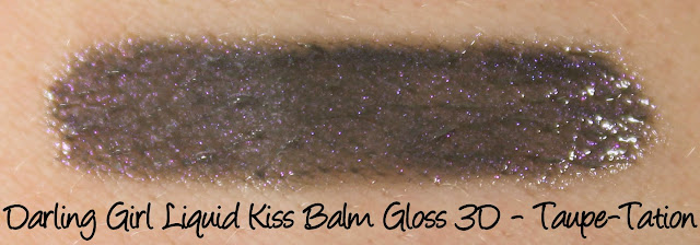 Darling Girl Liquid Kiss Luxe Balm Gloss - Taupe-tation Swatches & Review